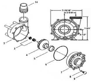 2 ½" Aqua Flow Union Assembly - Image 1