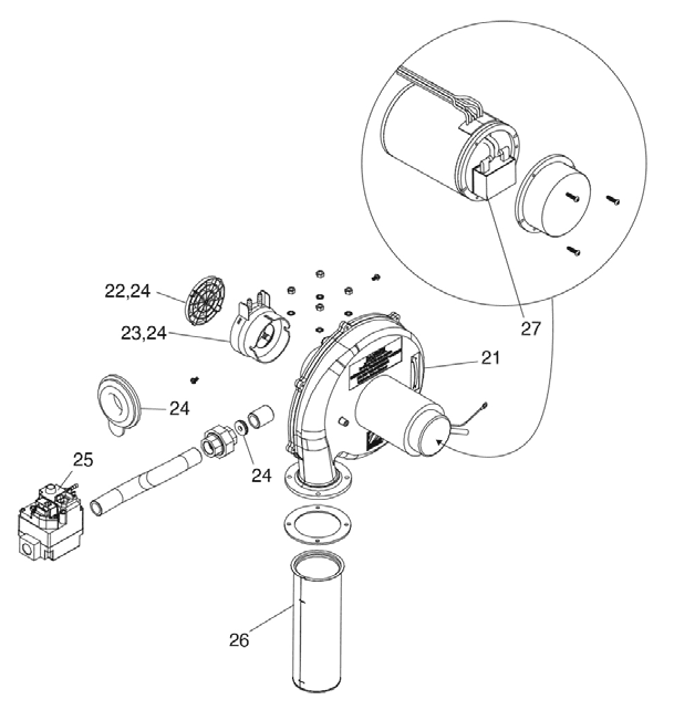 Gas Orifice Kit, 260, NAT (LP to NAT Conversion) - Image 1